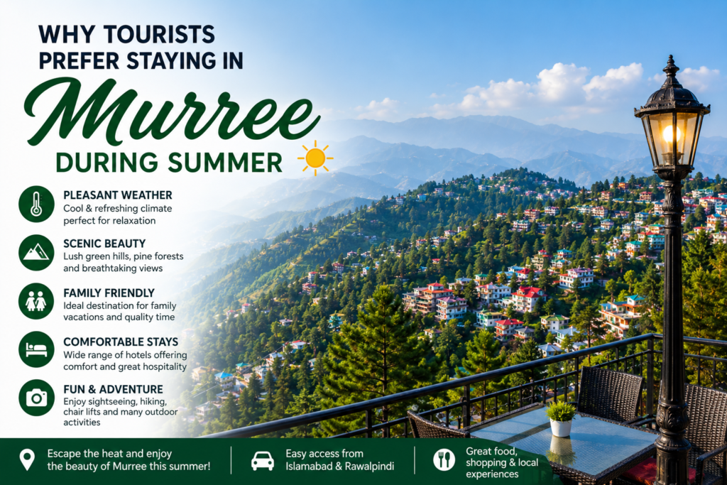 Why Tourists Prefer Staying in Murree During Summer